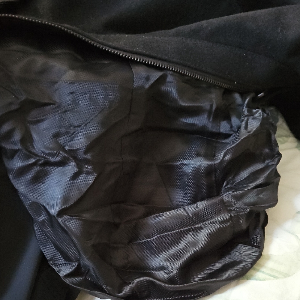 Vintage Express Men's Size Large Military Style Wool Black Field Jacket Coat - Picture 16 of 17